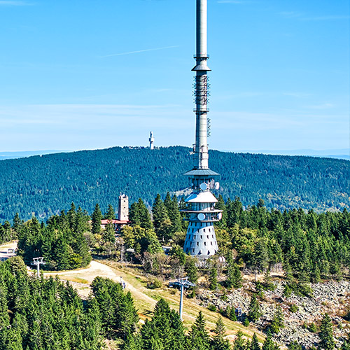 Bergstation am Ochsenkopfgipfel